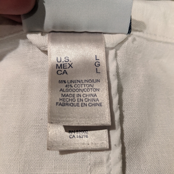 Tint white linen blend tailored jacket Sz Large - Picture 10 of 14